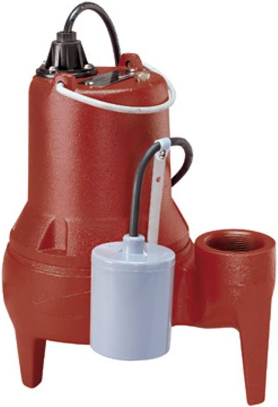 Photo 1 of Liberty Pumps LE51A LE50-Series Submersible Automatic Sewage Pump, RED

