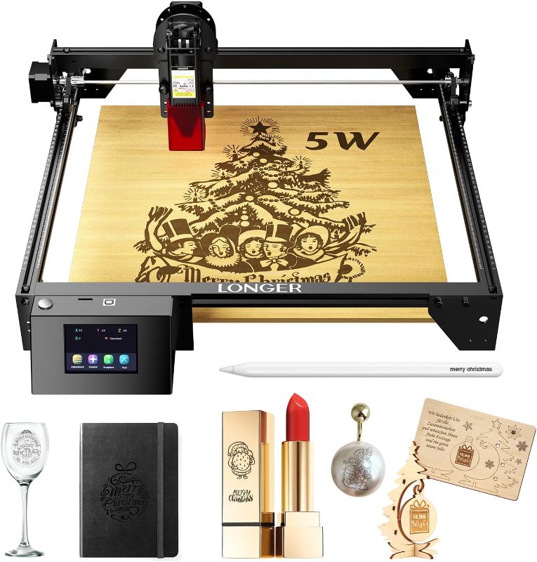 Photo 1 of Longer RAY5 5W Laser Engraver is an economical machine suitable for beginners the spot size of 0.08*0.08mm, App Offline Control, DIY Engraver Tool for Metal/Glass/Wood, Engraving Area of 15.7"x15.7"
