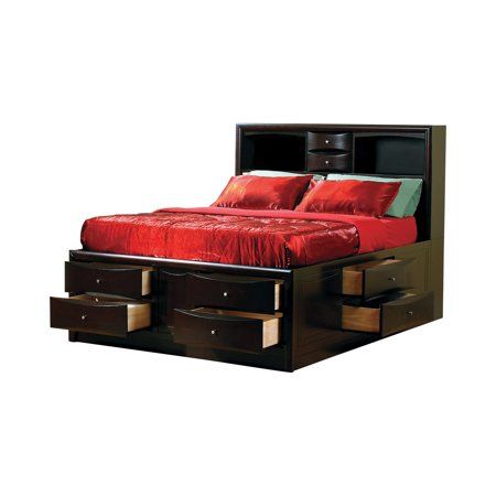 Photo 2 of (BOX NUMBER 4 OF 4, MISSING OTHER BOXES)Phoenix 10-drawer Eastern King Bed Deep Cappuccino