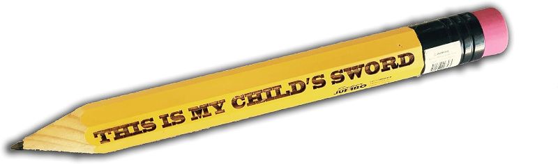 Photo 1 of Giant Pencil -"This is my child's sword" Funny Novelty Gag Gift
