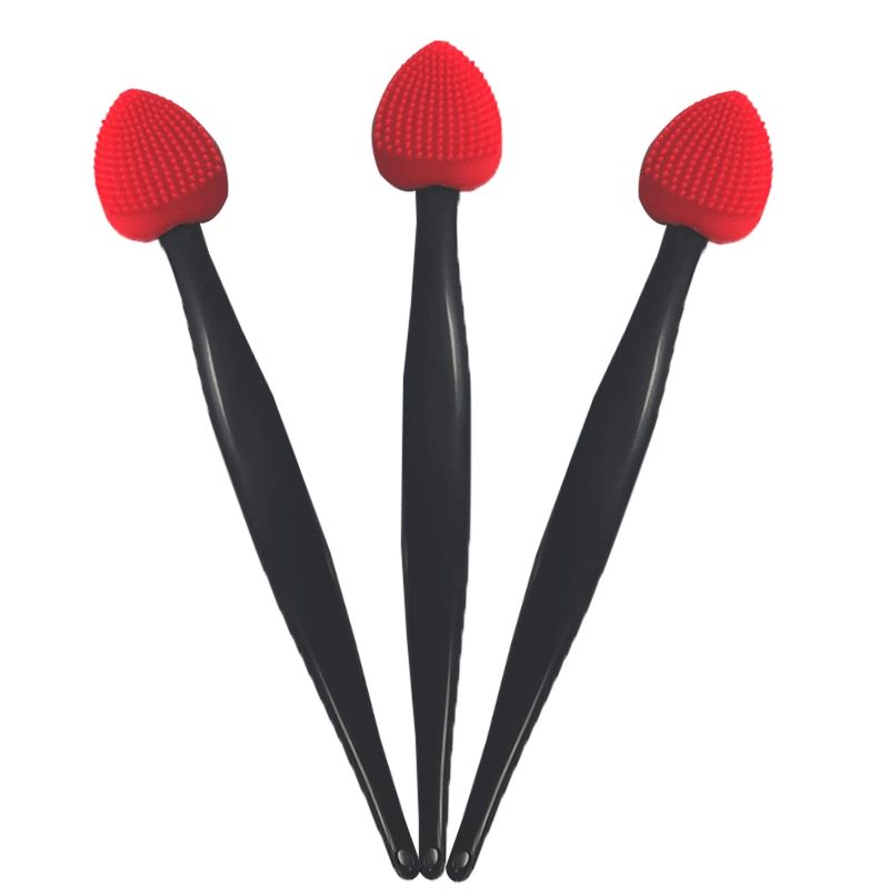 Photo 1 of 2 PACK - Lip Scrub Brush, Lip Scrub - Lip Exfoliator Brush, Silicone Lip Brush Lip Scrubber Exfoliator Tool Lip Lightening for Dark Lips Double-Sided Lip Brush
