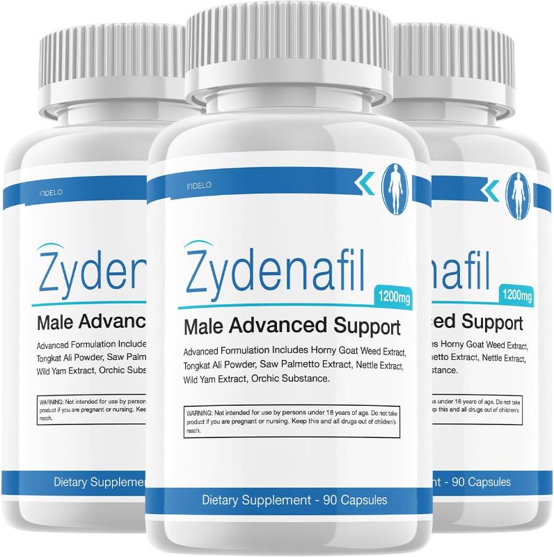 Photo 1 of (3 Pack) Zydenafil for Men, Zydenafil Pills for Men Advanced Performance Supplements, Zydenafil Performance, Zydenafil Reviews Male (180 Capsules)
