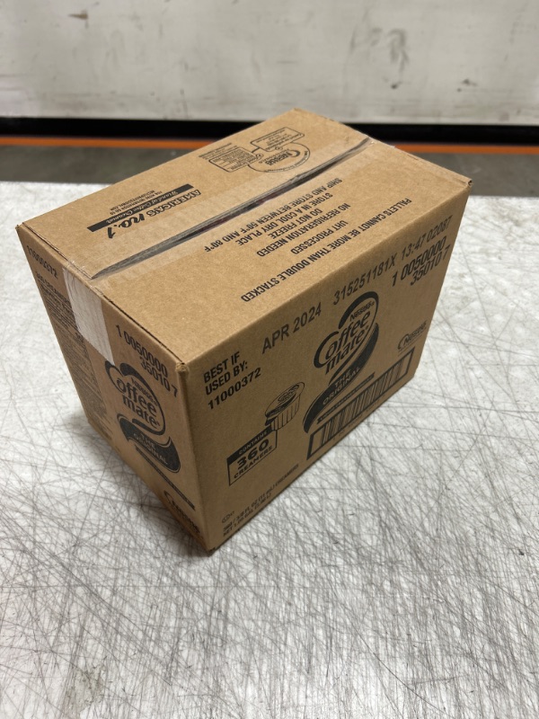 Photo 1 of Nestle Coffee mate Coffee Creamer, Original, Liquid Creamer Singles, Non Dairy, No Refrigeration, Box of 360 Original Box of 360 Singles