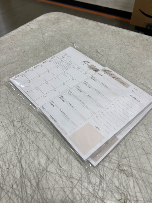 Photo 2 of Magnetic Monthly Calendar for Refrigerator - 8.5” x 12” Monthly Fridge Calendar Covers Jul.2023-Jul.2024, Magnet Calendar with Magnetic Meal Menu Planner for Fridge Kitchen Home Office