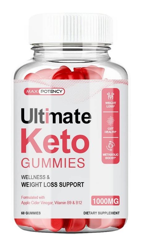 Photo 1 of (1 Pack) Ultimate Ketos ACV Gummies, Ultimate Ketosis Gummy Bears, 60 Count
