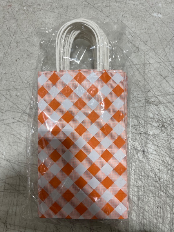Photo 1 of 14 orange and white gift bags 