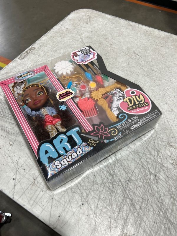 Photo 2 of ART SQUAD Vannah 10-inch Doll & Accessories with DIY Craft Painting Project, Kids Toys for Ages 3 Up, Gifts and Presents by Just Play Vana