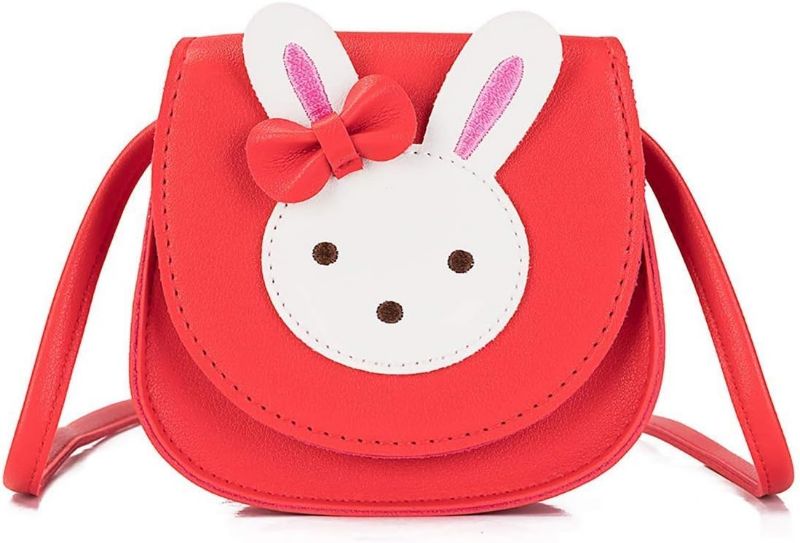 Photo 1 of ZGMYC Little Girls' Cute Rabbit Crossbody Purse Small Bow Shoulder Bag Handbag for Kids Toddlers
