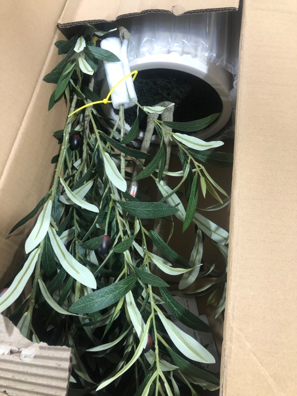 Lomanto Artificial Olive Trees, 5 Ft Tall Fake Olive Trees For Indoor 