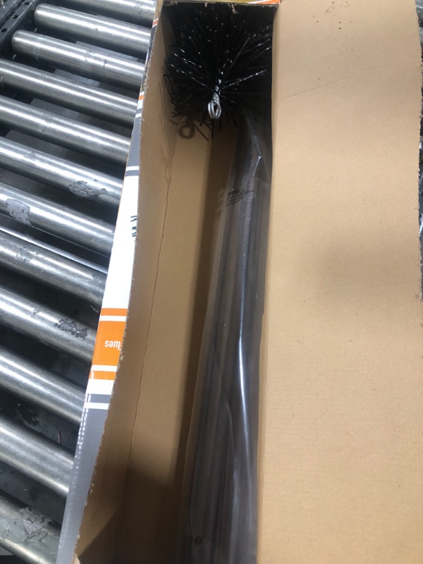 Photo 1 of 18-Foot Chimney Cleaning Kit - 6x3 Ft Fiberglass Rods, 6-Inch Premium Poly Brush, 1/4" NPT Fittings - Durable and Effective 18 FT 6" Brush