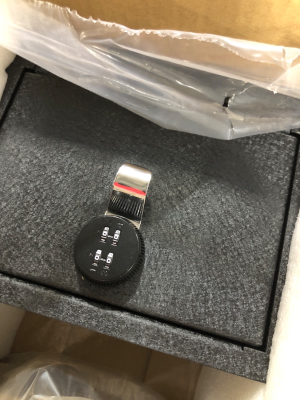 Photo 1 of Center Console Gun Safe Vault - WASAI Premium In-vehicle Console Lock Box Compatible with Chevy Silverado 1500/GMC Sierra 1500 2023-2024, with Heavy Gauge Steel, 4 Digit Combination Lock. 2023+ Silverado 1500/GMC Sierra 1500 4 Digit Combination Lock