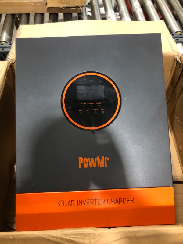 Photo 2 of PowMr 5000W Solar Inverter 48V DC to 110V AC, 5KW Pure Sine Wave Hybrid Inverter Charger Built-in 80A MPPT Controller, Max 500V PV Input, for 48V Lead-Acid/Lithium Batteries 5000W 48VDC to 110VAC