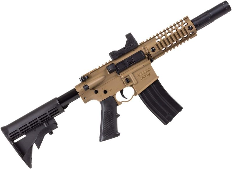 Photo 1 of Crosman Bushmaster BMPWX Full Auto CO2-Powered BB Air Rifle And Red Dot Sight, Black/FDE
