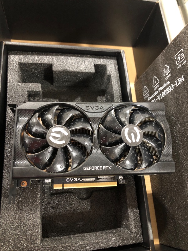 Photo 2 of EVGA GeForce RTX 3060 XC Gaming, 12G-P5-3657-KR, 12GB GDDR6, Dual-Fan, Metal Backplate (Renewed)
