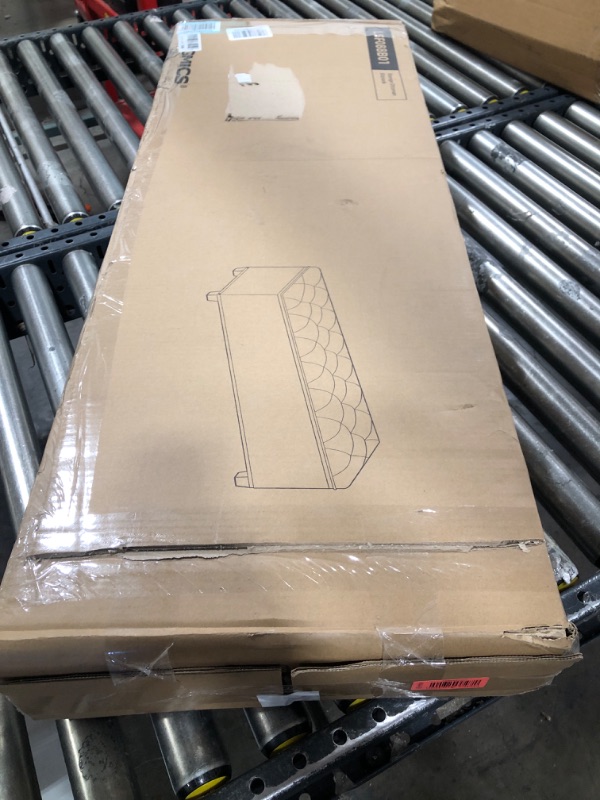 Photo 1 of SONGMICS Storage Ottoman Bench, Bench with Storage, for Entryway, Bedroom, Living Room, Black ULSF088B01 Black 15.7 x 43.3 x 15.7 Inches