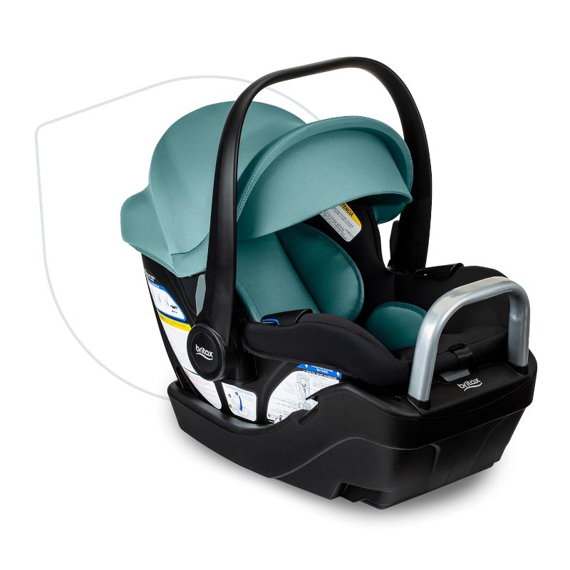 Photo 1 of Britax Willow S Infant Car Seat with Alpine Base, ClickTight Technology, Rear Facing Car Seat with RightSize System, Jade Onyx
