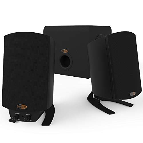 Photo 1 of IMSourcing 1067415 Klipsch ProMedia 2.1 THX Certified Computer Speaker System - 35 Hz to 22 KHz, Black
