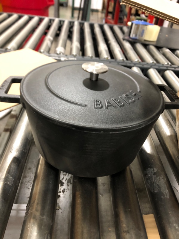 Photo 1 of Babish Round Enamel Cast Iron Dutch Oven w/Lid, 6-Quart Dutch Oven w/Lid (6-Quart)