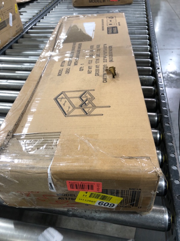 Photo 1 of Henn&Hart 22" Wide Rectangular Console Table in Brass, Entryway Table, Accent Table for Living Room, Hallway