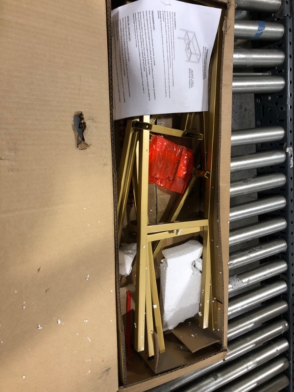 Photo 1 of Henn&Hart 22" Wide Rectangular Console Table in Brass, Entryway Table, Accent Table for Living Room, Hallway