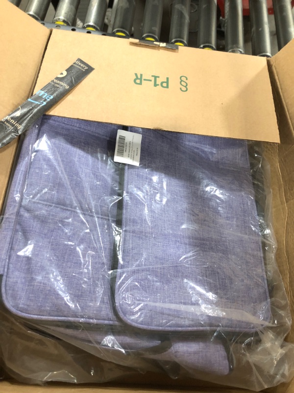 Photo 1 of HOMEST Sewing Machine Carrying Case with Multiple Storage Pockets, Universal Tote Bag with Shoulder Strap Compatible with Most Standard Singer, Brother, Janome (Purple, Sewing Machine Bag with Wheels) Purple Sewing Machine Bag with Wheels