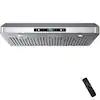 Photo 1 of 36 in. 900 CFM Ducted Under Cabinet Range Hood in Stainless Steel with LED light
