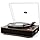 Photo 1 of LP&No.1 Bluetooth Record Player with Stereo Speakers, 3-Speed Belt-Drive Turntable for Vinyl Records with Wireless Playback and Auto-Stop(walnut wood)