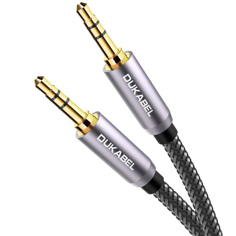 Photo 1 of  Top Series 3.5mm AUX Cable Lossless Audio Gold-Plated Auxiliary Audio Cable Nylon Braided Male to Male Stereo Audio AUX Cord Car Headphones Phones Speakers Home Stereos (4 Feet /1.2 Meters)