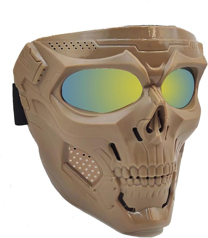 Photo 1 of  Airsoft Mask | Ghost Mask | Motorcycle Face Mask | Skull Skeleton Mask | Airsoft Tactical Gear | for Halloween Paintball Game Party and Other Outdoor Activities