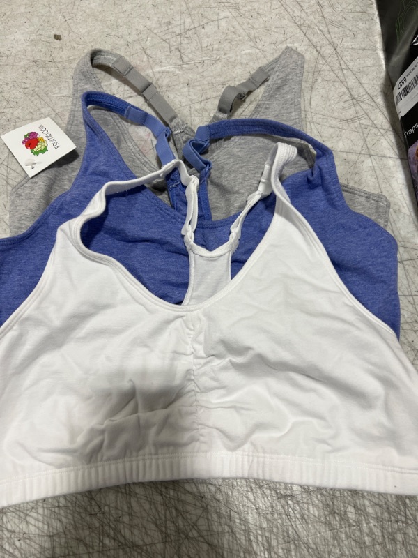 Photo 1 of 3 pack Fruit of the Loom sports bras size 38