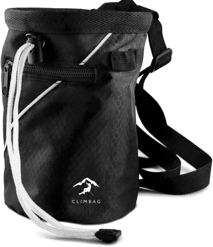 Photo 1 of 1 Chalk Bag + 1 Chalk Ball Bag Ideal for Climbers, Gymnasts, Weightlifters, and Other Sports, Enhances Grip and Keeps Hands Dry During Intense Workouts, Perfect Accessory for Training
