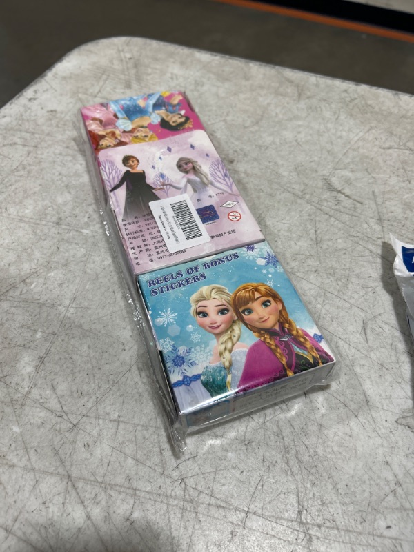 Photo 2 of 3 Pack Frozen Kids Sticker in 30 Designs,600 Pcs 1-1/2 Inch Self Adhesive Label Roll Stickers for Kids and Teacher(Princess)