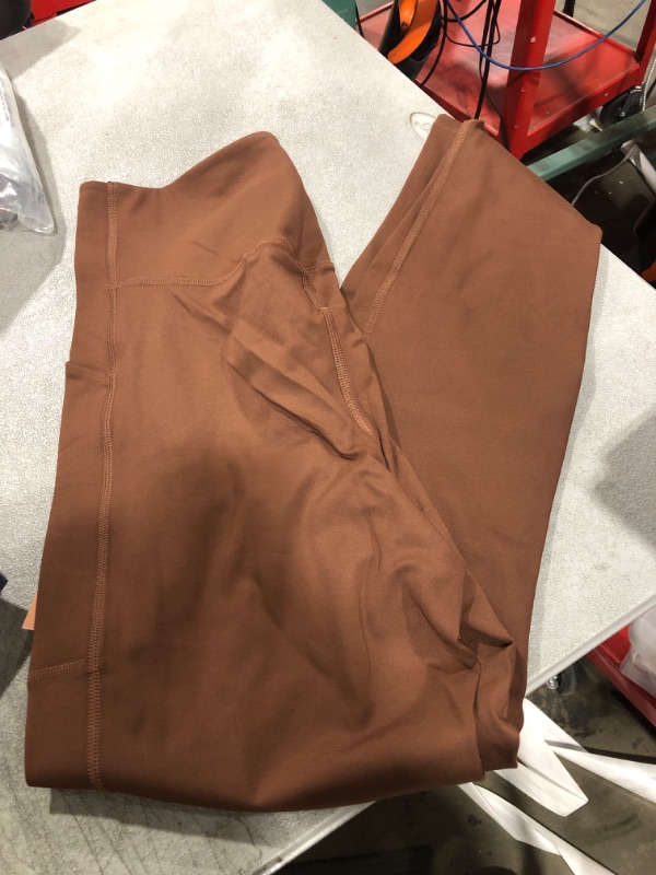 Photo 1 of BROWN WORK OUT LEGGINGS WITH POCKETS XL