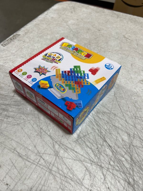 Photo 1 of 64Pcs Tetra Tower Game, Stack Attack Block Puzzle Game, Board Team Tower Game for Kids ? Adults, Stacking Blocks Tetra Balance Game, Balance Stacking Toys Perfect for Family Games, Parties and Travel