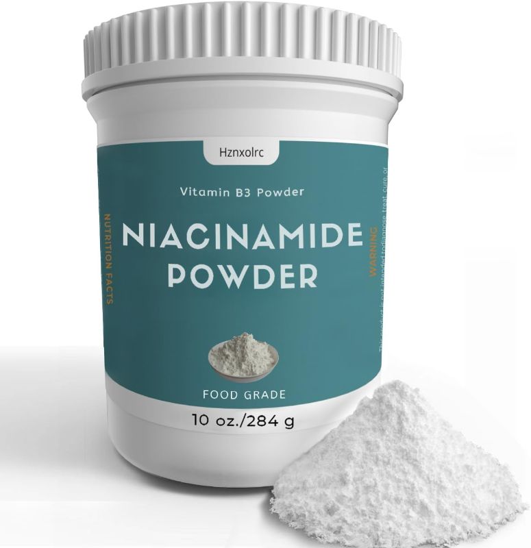 Photo 1 of 10 oz Niacinamide Powder Food Grade, 100% Pure Niacin Powder, Dietary Supplement Niacinamide Powder, Add to Shakes, Juices and Smoothies for Optimal Health 
Exp 10/22/2026