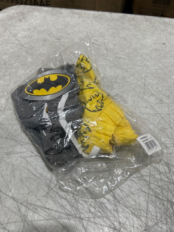 Photo 2 of BATMAN DC Comics Boys 2 Pack Shorts with Drawstring for Toddlers and Little Kids – Yellow/Grey - 3T
