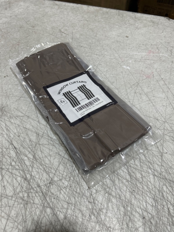 Photo 1 of 100% Blackout French Door Curtain Privacy French Door Blinds Light Blocking Curtain for Sliding Glass Door Thermal Insulated Tie Up Shade, 12x40 Inches, 1 Panel, Brown
