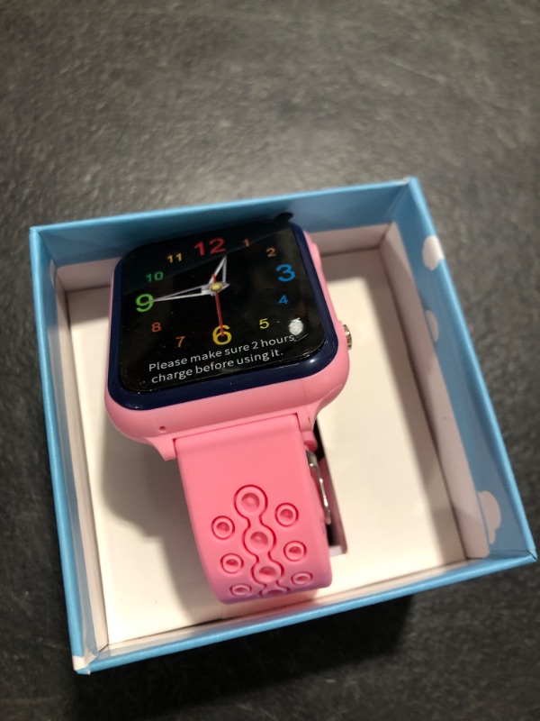 Photo 1 of OVV Smart Watch for Kids Waterproof Boys Girls Learning Toys Watches with 16 Puzzle Games Camera Video Music Player HD Touchscreen Alarm Clock Flashlight Children Age 3-12 4. Pink