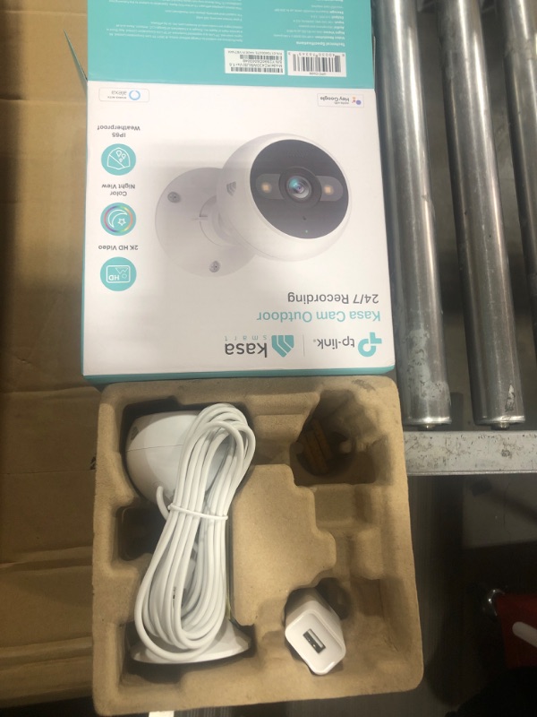 Photo 1 of Kasa 4MP 2K Security Camera Outdoor Wired, IP65, Starlight Sensor & 98 Ft Night Vision, Motion/Person Detection, 2-Way Audio w/Siren, Cloud/SD Card Storage, Alexa &Google Assistant Compatible(KC420WS)