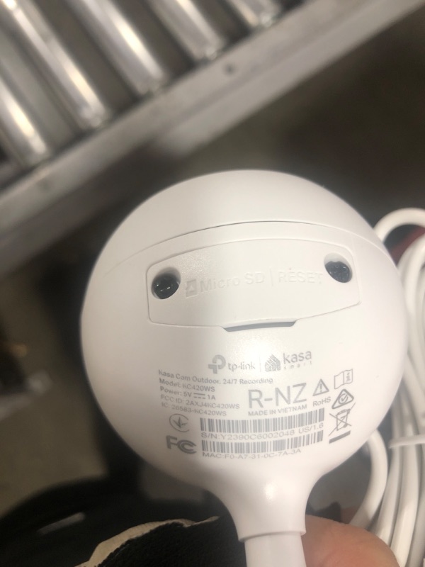 Photo 1 of Kasa 4MP 2K Security Camera Outdoor Wired, IP65, Starlight Sensor & 98 Ft Night Vision, Motion/Person Detection, 2-Way Audio w/Siren, Cloud/SD Card Storage, Alexa &Google Assistant Compatible(KC420WS)