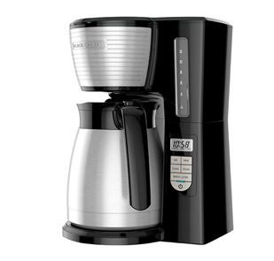 Photo 1 of 12-Cup* Thermal Programmable Coffeemaker, Black & Silver