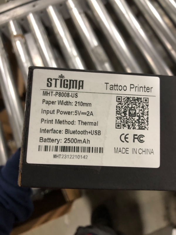 Photo 4 of STIGMA Tattoo Stencil Printer Wireless Tattoo Transfer Machine Mini Bluetooth Tattoo Printer 2500mAh with 10Pcs Transfer Paper for Tattooing Compatible with iOS,Android & PC MHT-P8008-US