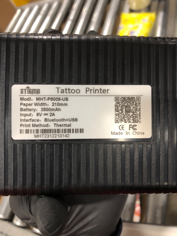 Photo 3 of STIGMA Tattoo Stencil Printer Wireless Tattoo Transfer Machine Mini Bluetooth Tattoo Printer 2500mAh with 10Pcs Transfer Paper for Tattooing Compatible with iOS,Android & PC MHT-P8008-US