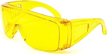 Photo 1 of G1 Fit-Over UV Protection Glasses, Anti-Glare, Anti-Eye Strain, Night Vision Enhancement for Driving at night, Yellow