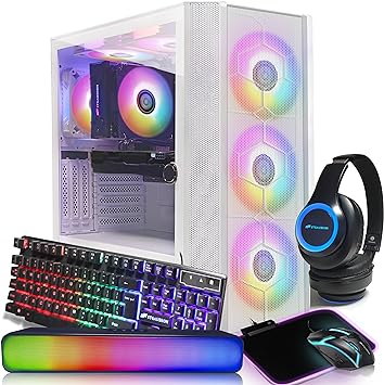 Photo 1 of STGAubron Gaming PC,Intel Core i7-10700F up to 4.8G,GeForce RTX 2060 Super 8G GDDR6,16G DDR4,1T SSD,WiFi,BT 5.0,RGB Fan x 6,RGB Keyboard&Mouse&Mouse Pad,RGB BT Sound Bar,RGB BT Gaming Mic,W11H64
