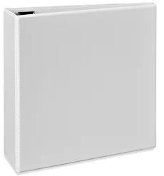 Photo 1 of 3-Ring Heavy Duty View Binder - 3", White