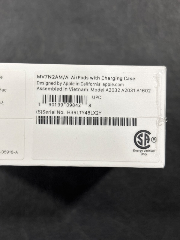 Photo 1 of AirPods with Charging Case - FACTORY SEALED 