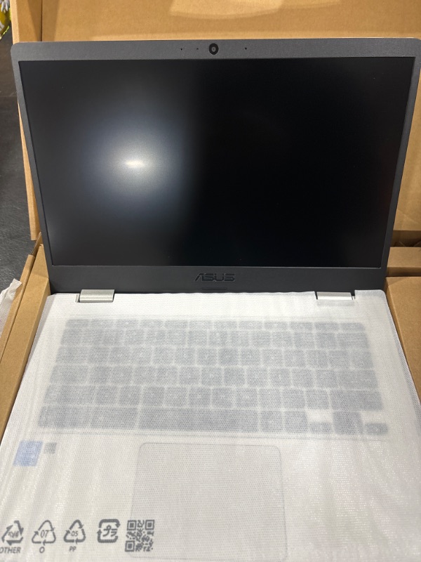 Photo 3 of ASUS C424MA-AS48F Chromebook C424, 14.0" 180 Degree FHD NanoEdge Display, Intel Dual Core Celeron Processor, 4GB LPDDR4 RAM, 128GB Storage, Silver Color, C424MA-AS48F Celeron | 4GB | 128GB