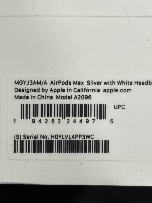 Photo 4 of Apple AirPods Max Wireless Over-Ear Headphones, Active Noise Cancelling, Transparency Mode, Personalized Spatial Audio, Dolby Atmos, Bluetooth Headphones for iPhone – Silver - FACTORY SEALED - OPENED FOR PICTURES 