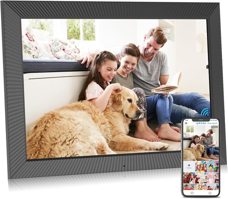 Photo 1 of Large Digital Picture Frame Dual-WiFi-Photo-Frame - 32GB 19 inch Smart Digital Photo Frame Wall Mountable, Full Function, Touch Screen, Share Photo Video via App or Email Instantly, Free Cloud Storage
